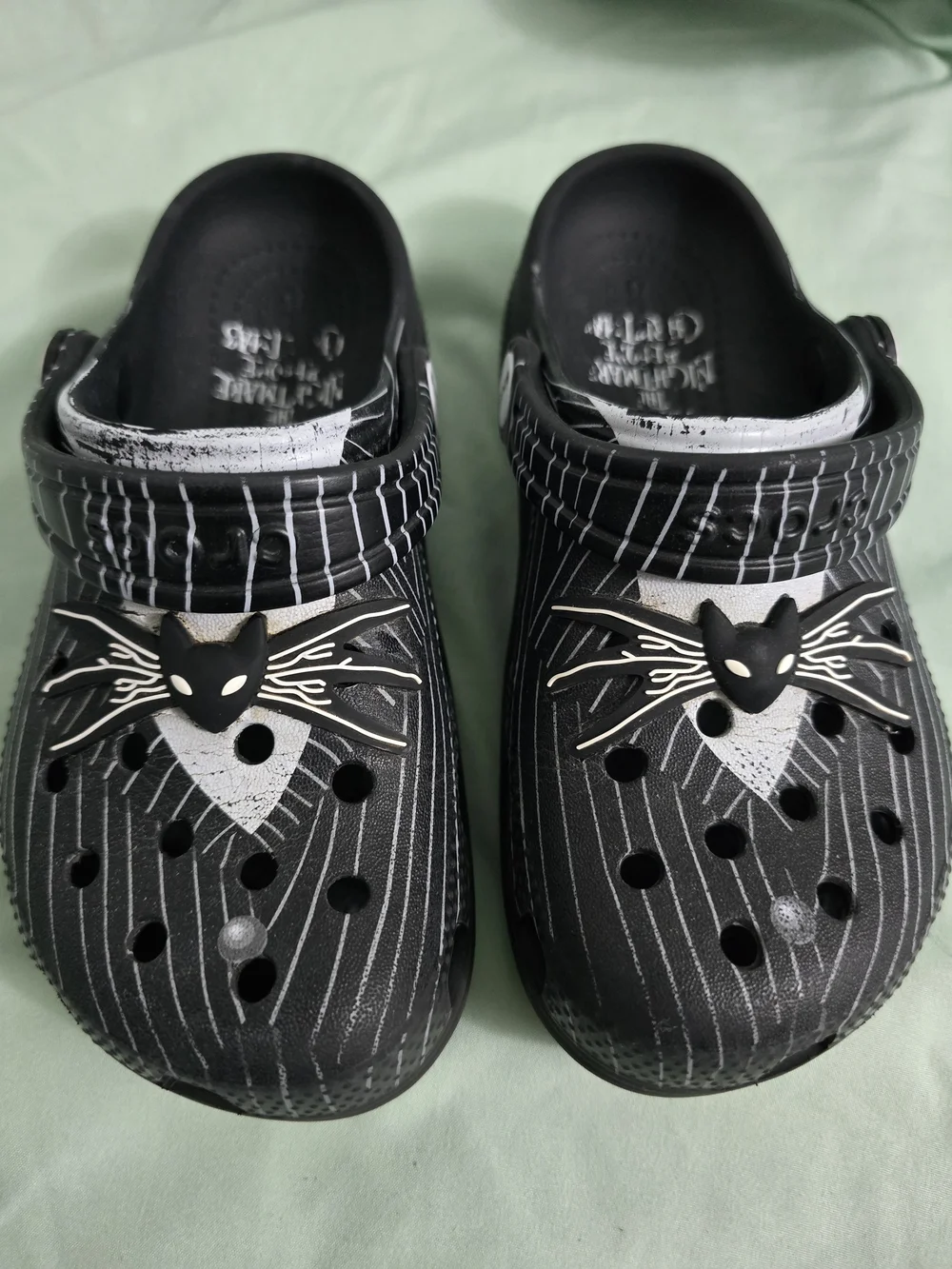 CROCS Kids' Sparkle Pink Lined Clog & Black NBC Nightmare Before Christmas